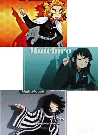 MUI X RENGOKU X OBANAI 💙🧡🖤🤍 #muichiro #demonslayer #memes #tokitomuichiro #anime ‪@Mm.preciousXd‬