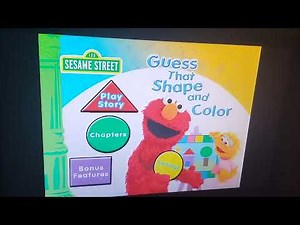 sesame Street guess that shape and color 2006 dvd menu