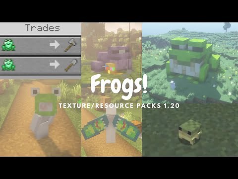 Frog Themed Minecraft Texture/Resource Packs 1.20