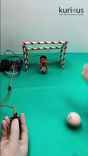 Joystick-Controlled Goal Keeper Robot⚽| Arduino Servo Project #arduinoproject #STEM #arduino