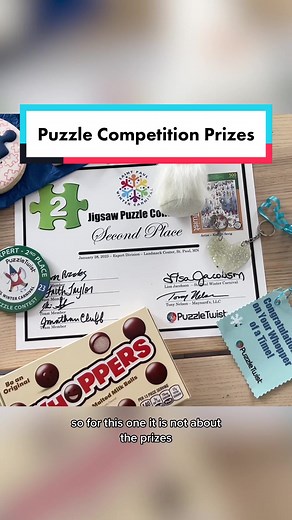 Puzzle Competition Prizes and Experience
