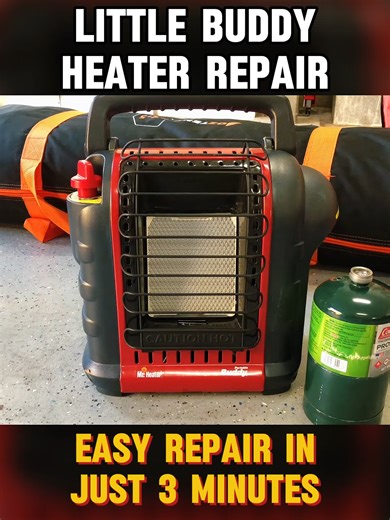 Little Buddy Heater Repair! Easy repair in just 3 minutes. Part 1 #heater #mrheater #buddy #BTU #propanetank #propane #fix #fixing #fyp #viral