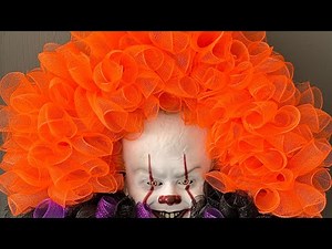 Spooky Pennywise/IT light up wreath