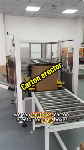 Customizable Carton Erector for Large Boxes