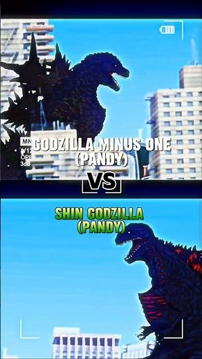 GODZILLA MINUS ONE (PANDY) VS SHIN GODZILLA (PANDY) #PANDYGODZILLA#