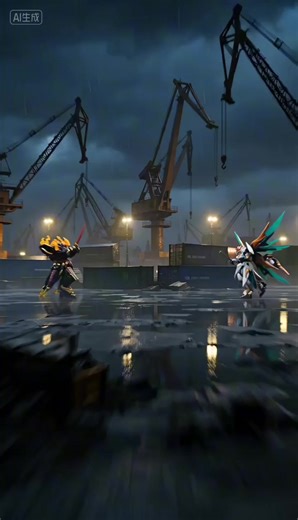 Despite being seriously injured, both sides decided to fight to the end #xuhuong #fyp #gundam #trending #mohinh