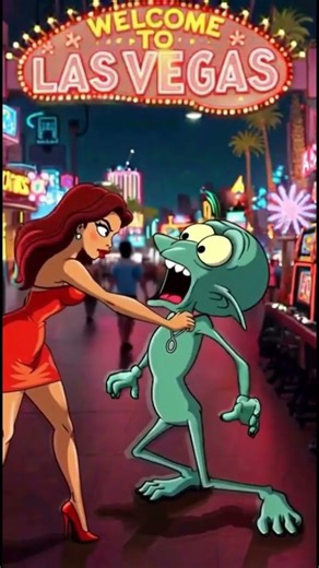 The woman in red vs aliens