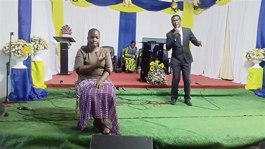 Pastor George Mwansa singing Natuleya song at Libala Seventh-day Adventist Church today during Guest and Music Fellowship day | Libala Seventh-day Adventist Church