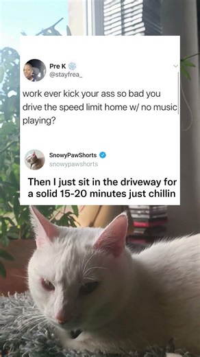 Why do we all sit in the driveway after getting home? 😭