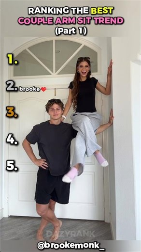 Ranking Best Couple Arm Sit Trend - Part 1