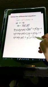 Solving Homogeneous Differential Equation #enginerdmath #math | Enginerdmath