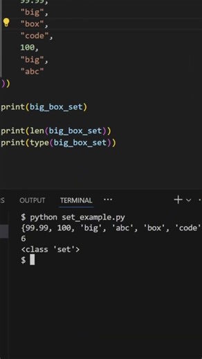 🐍 Python Set Constructor