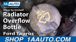 How to Replace Radiator Overflow Bottle 1996-2007 Ford Taurus