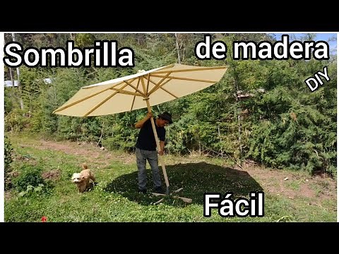 How to make a wooden umbrella / Easy tutorial
