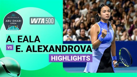 Quarter Final: Alexandra Eala vs Ekaterina Alexandrova - Highlight | WTA 500: Mubadala Abu Dhabi Open presented by Abu Dhabi Sports Council 2026