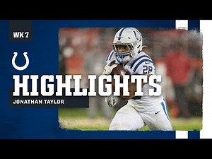 Jonathan Taylor Highlights from Week 7 | Indianapolis Colts