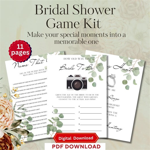 Printable Bridal Shower Bingo Cards, Wedding Shower Bingo Games, Bachelorette Hen Party Bingo, Instant Download Bridal Games - Etsy