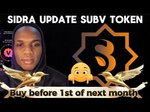 Sidra New update / SUBV token major announcement #sidra #mining