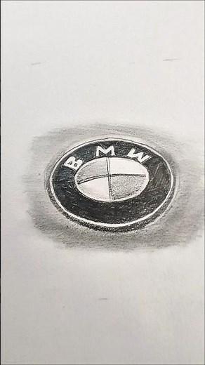 Draw BMW LOGO 🧿‼️#shorts #bmw #drawing
