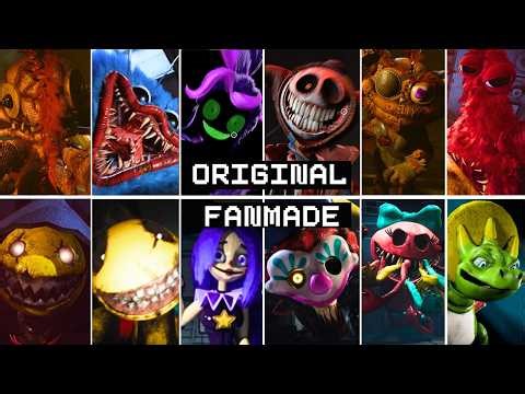 Poppy Playtime: Chapter 5 - All ORIGINAL vs FANMADE Jumpscares Comparison (Showcase)