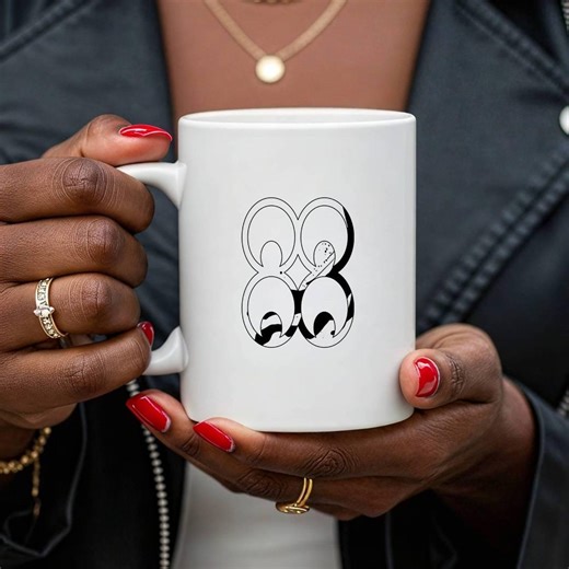 Adinkra Symbol Coffee Mug, Black Ink Series, Cultural Design Ceramic Cup | Mate Masie - Etsy