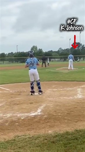 CENTER FIELDER THROWS OUT RUNNER AT HOME 😱💪 #baseball #youthbaseball #kj5 #baseballszn #espn