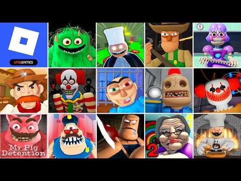Roblox, ESCAPE COWBOY ROBBY'S EVIL BANK RUN, Escape Mr Randy's Farm, Escape Baby Bebo Daycare
