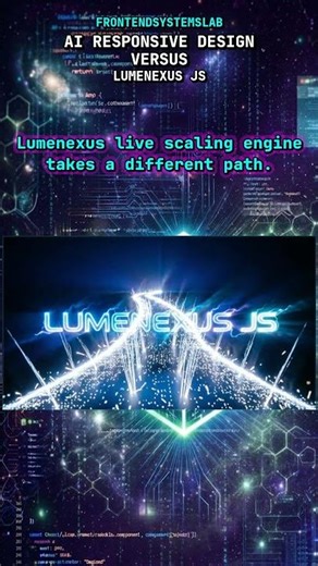 AI Responsive Design VS Lumenexus J.S. #coding #programming #webdevelopment #ai