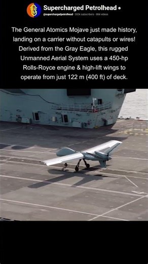 Drone lands on an aircraft carrier