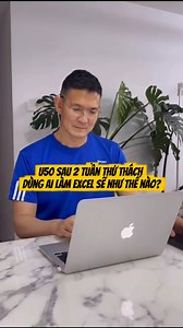 U50 sau 2 tuần thử thách dùng AI làm Excel sẽ như thế nào? Là thấy cái file hồi trước làm mãi không xong nay chỉ cần 30 phút là đầy đủ từ đầu đến chân, mà lại nhàn hơn, khoẻ hơn vì AI đã làm hết giúp mình, chỉ cần nhập vài cái lệnh là được. Thú thật tuần đầu mình vẫn lóng ngóng lắm các bạn ạ. Mở Excel ra là phản xạ quen tay nghĩ ngay tới SUM, VLOOKUP, rồi lại dò từng dòng từng cột như bao năm nay. Nhưng thay vì cố nhớ hàm, mình bắt đầu tập mô tả yêu cầu bằng tiếng Việt cho AI: cần tổng hợp gì, s