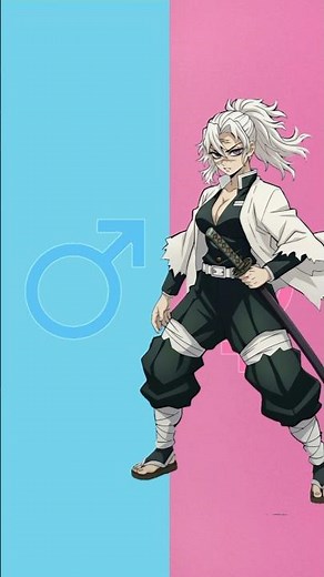 Demon slayer characters in female version #tanjiro #zenitsu #inosuke #sanemi #gyomei #tengen
