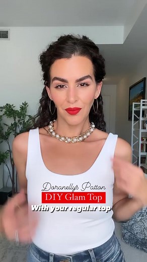 Diy elegant top! How to transform your bodysuit or tank top! #bodysuit #tanktop | How To Make