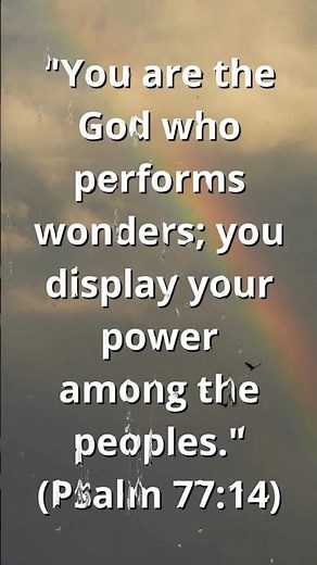 ✨ God of Wonders 🌿 | Psalm 77:14