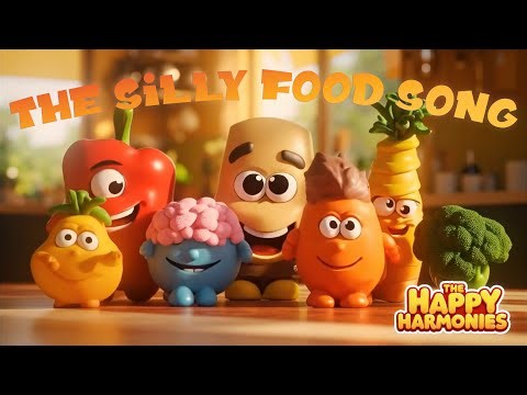The Silly Food Song | The Happy Harmonies | For Kids