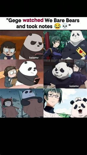 "Gege watched We Bare Bears and took notes 😂💀"