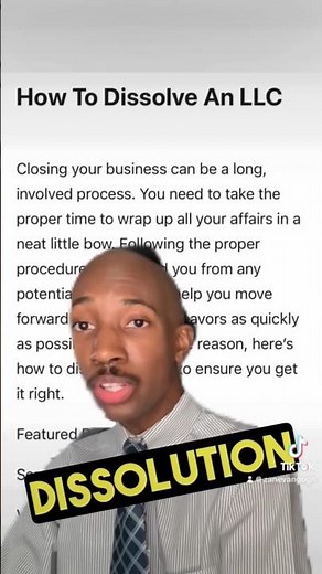 How to LEGALLY DISSOLVE your LLC in these SIMPLE STEPS #llc #business #dissolve #2026