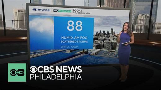 Humid Thursday with AM fog, then scattered PM storms around Philly area | NEXT Weather