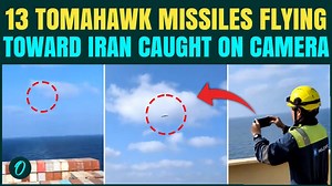 Raw video: Tomahawk missiles attacking Iran scream past cargo ship near Oman | Watch