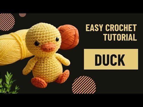 How to Crochet a Mini Duck | Free Amigurumi Duck Pattern & Tutorial (Easy Beginner Project)