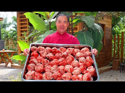 40 Pig Brains for Just $5？The Cheapest Ingredient Turned Into a Delicious BBQ！| Uncle Rural Gourmet