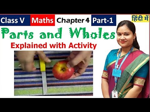 Parts and Wholes (Part-1) / NCERT Class 5 Maths Chapter 4 Explanation in Hindi + English