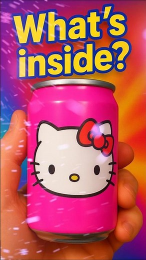 Unboxing the Cutest HELLO KITTY Mini Soda Can! 💖✨ #unboxing #minipanda #mymelody #sanrio