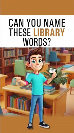 Can You Name These Library Words? 📚 English Vocabulary Quiz! #shortsfeed #learnenglish