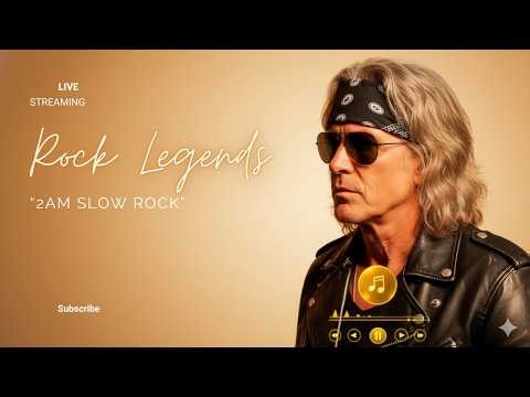 Rock Legends After Midnight 🎸 2AM Slow Rock Live Stream