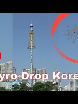 Gyro Drop Lotte World |Terrifying Theme Park in South Korea | Gyro Drop in Korea
