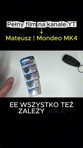 Jaka Bateria Pasuje do kluczyka ford mondeo mk4