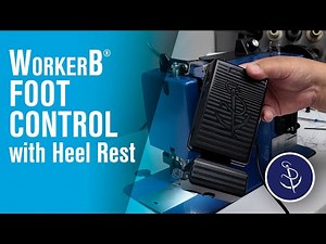 Foot Control with Heel Rest & Fixing Plate Installation for Ultrafeed® Sewing Machines