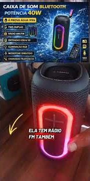 Essa Caixa de Som é MUITO Potente 🔥🔊 #caixadesom #bluetooth #viral