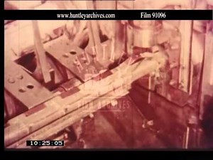 Uranium fuel rods at Windscale. Film 91096