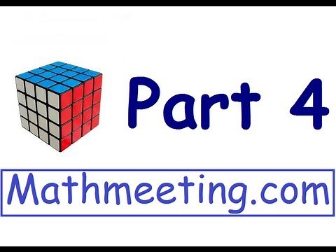 How to solve the 4x4 Rubik's cube - Part 4 - Edge Parity